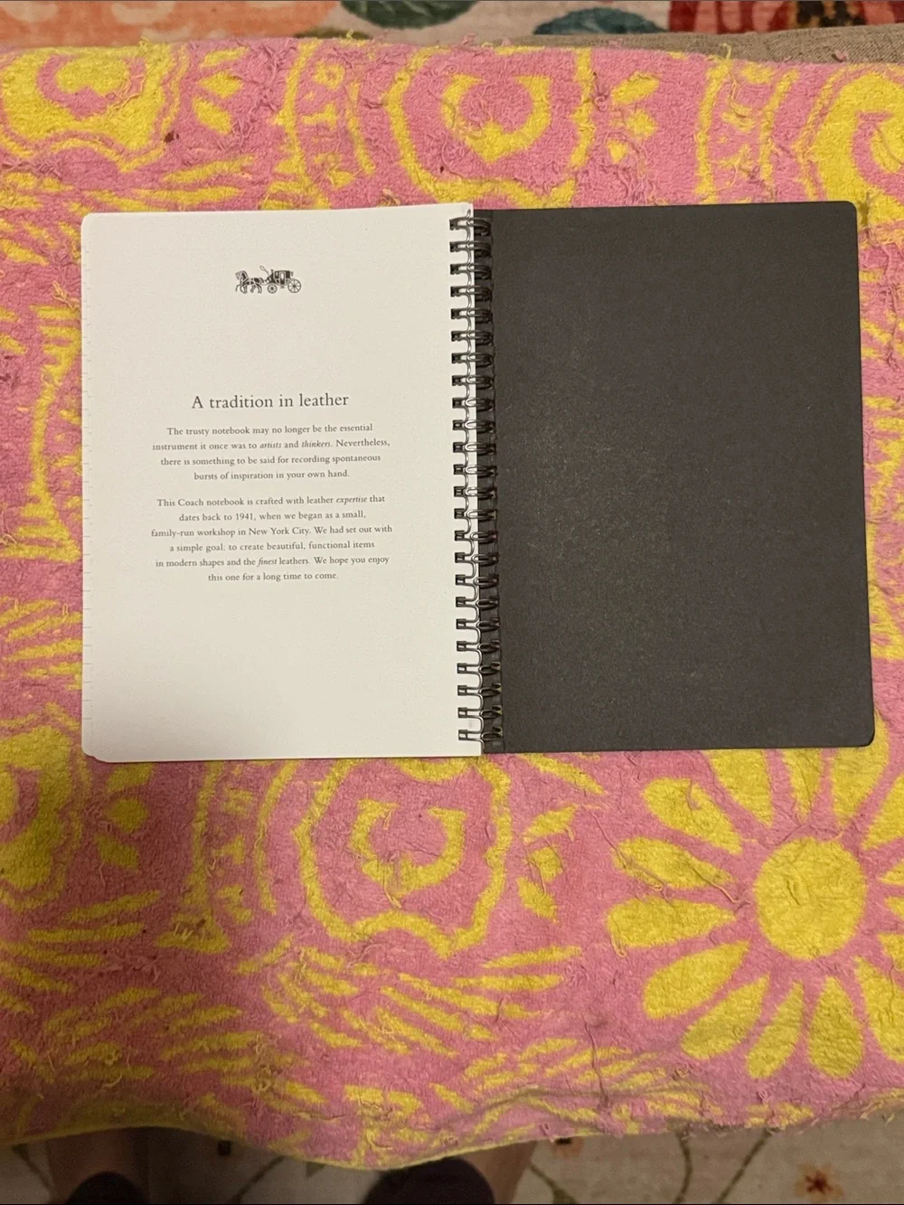 💜📚💜 COACH IRIS NOTEBOOK IN SIGNATURE CANVAS 💜📚💜 NWOT 💜📚💜